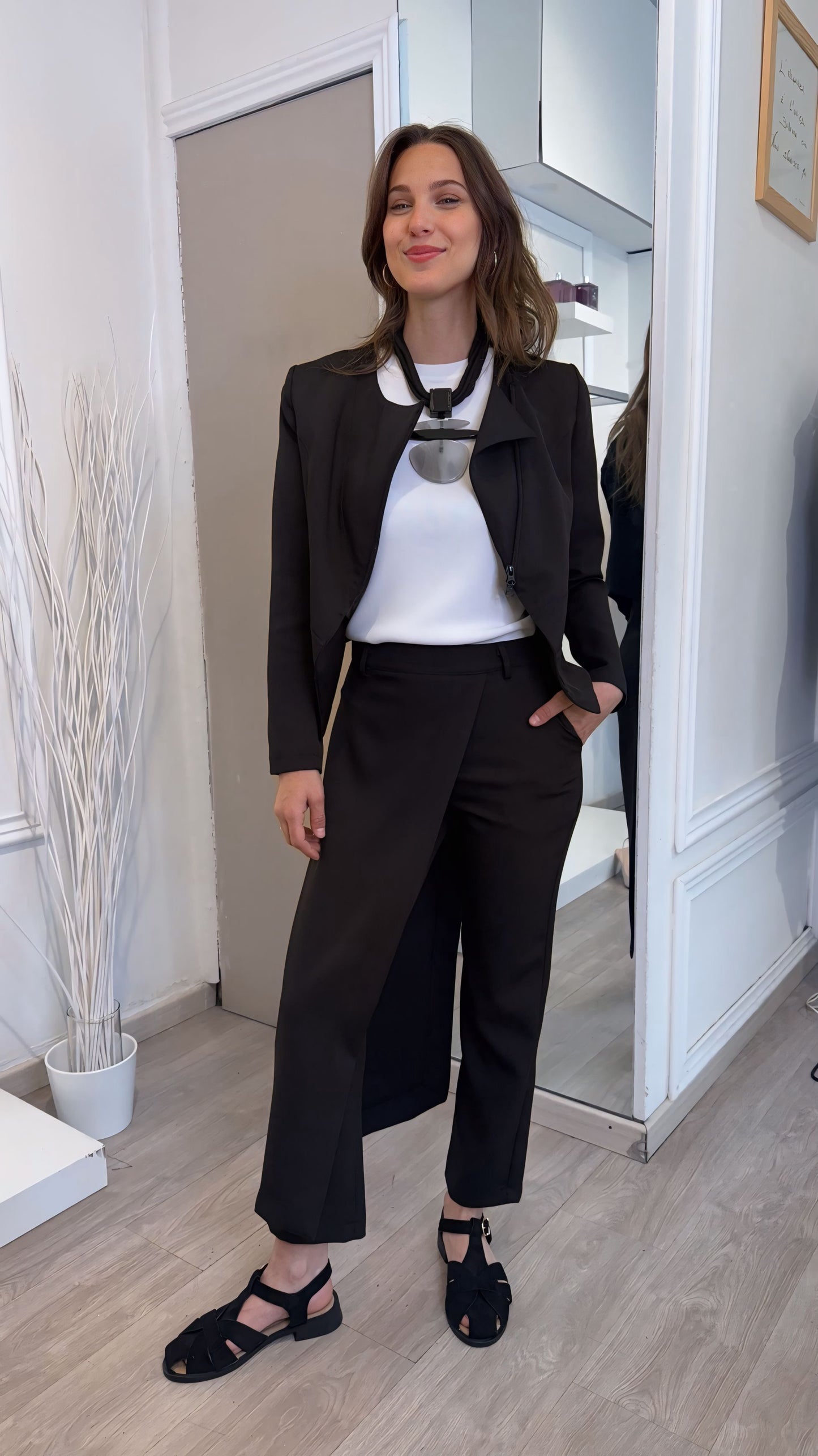 GIACCA STILE CHANEL NERO
