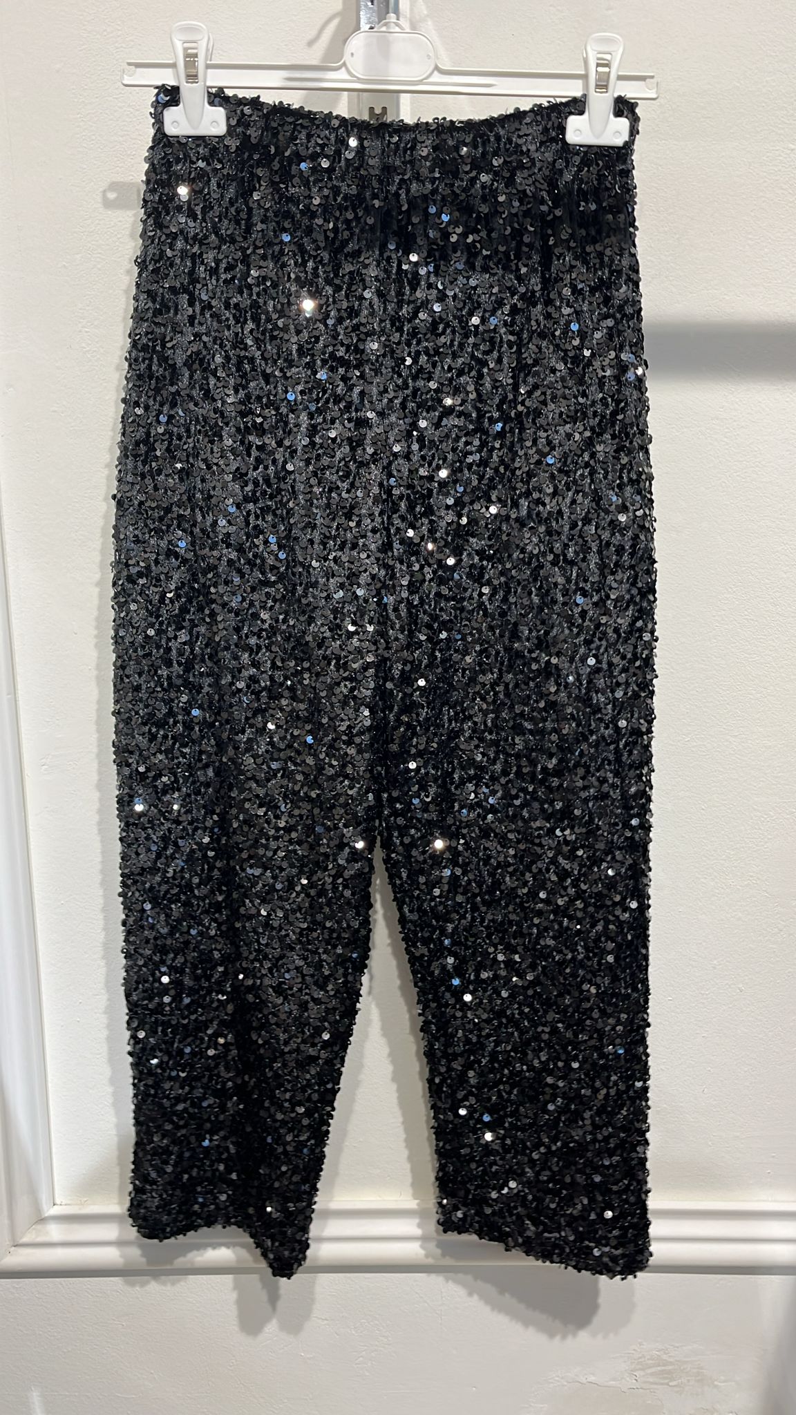 Pantalone Paillettes nero
