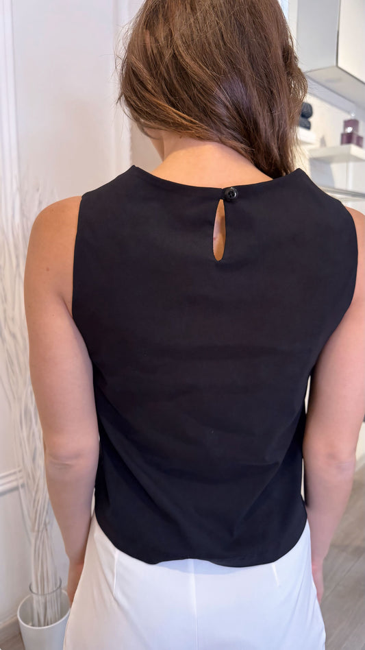 TOP CLARA NERO