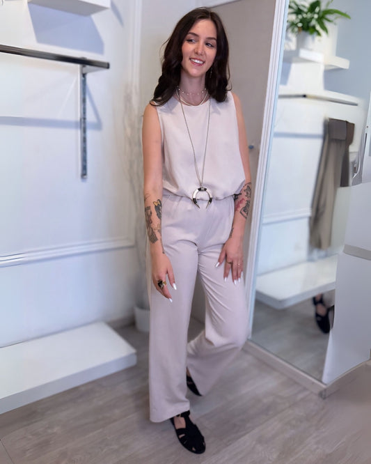 COORDINATO DANA-PANTALONE BEIGE