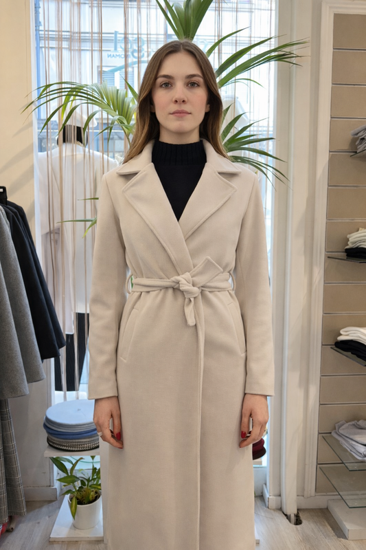 Cappotto Lungo con cintura