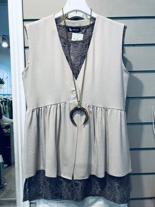 BLUSA SABBIA LINO
