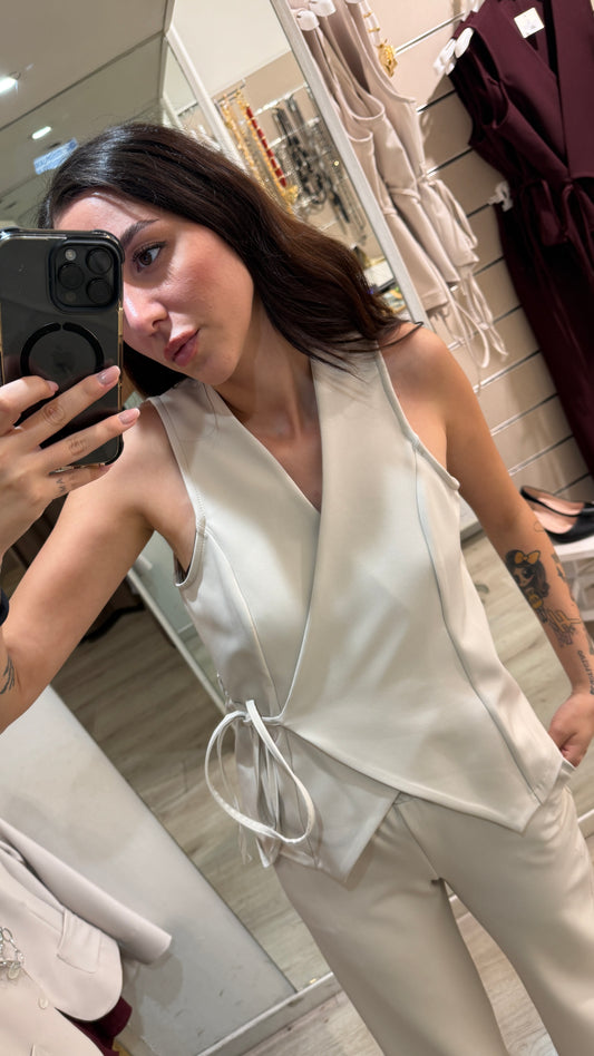 GILET BELLA-beige