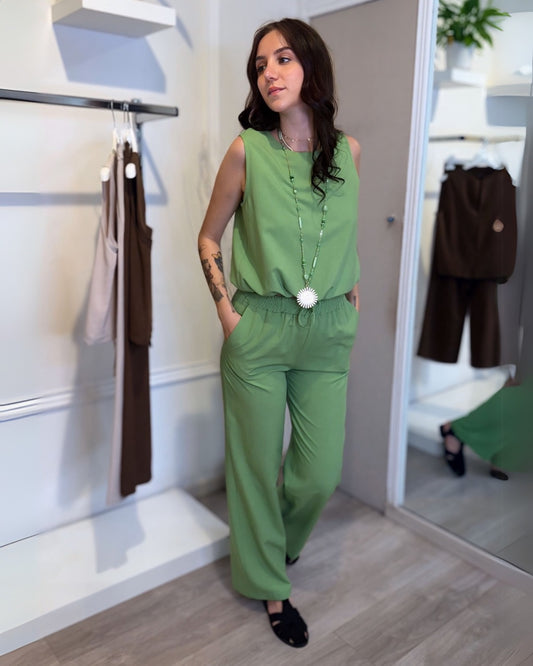 COORDINATO DANA-PANTALONE VERDE