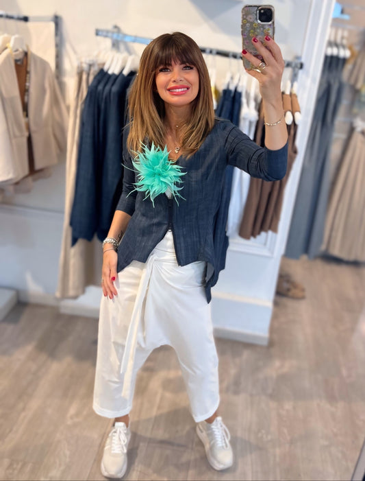 GIACCA PUNTE BLUE DENIM