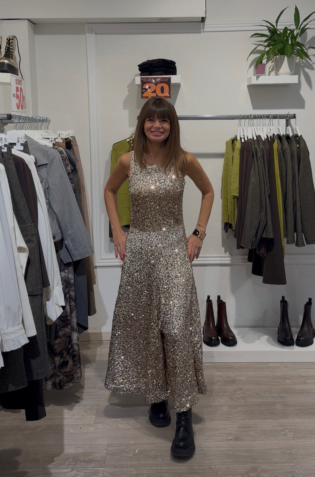 Tuta Cielo stellato champagne