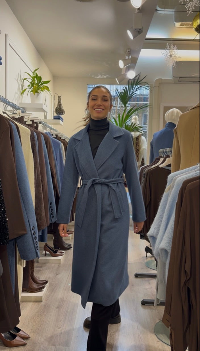 Cappotto Lungo con cintura