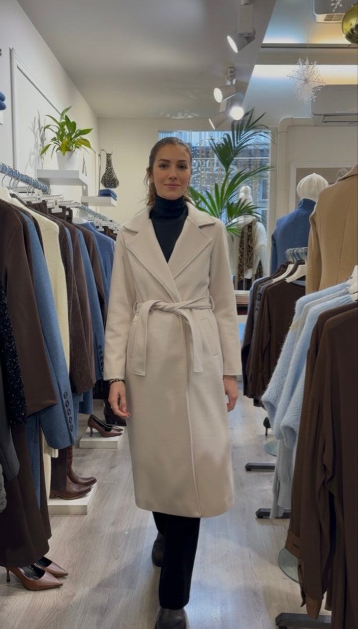 Cappotto Lungo con cintura