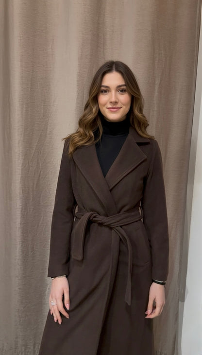 Cappotto Lungo con cintura