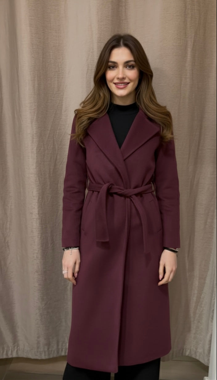 Cappotto Lungo con cintura