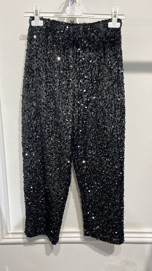 Pantalone paillettes NERA