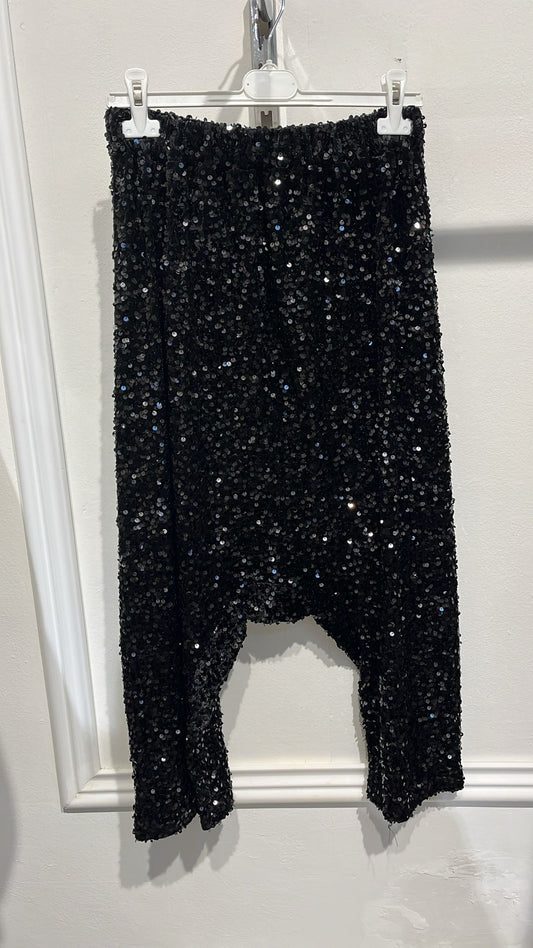 Pantalone Gaucho paillettes NERA